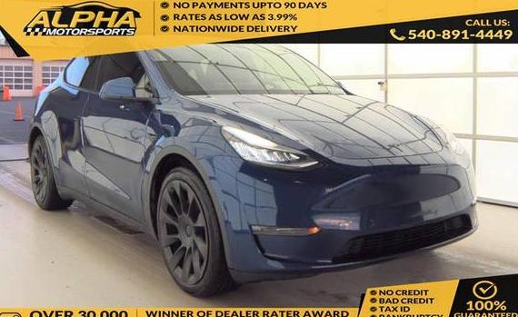 TESLA MODEL Y 2021 5YJYGDEE6MF066912 image